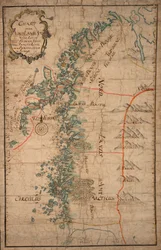 Karte über Nordlands Amt